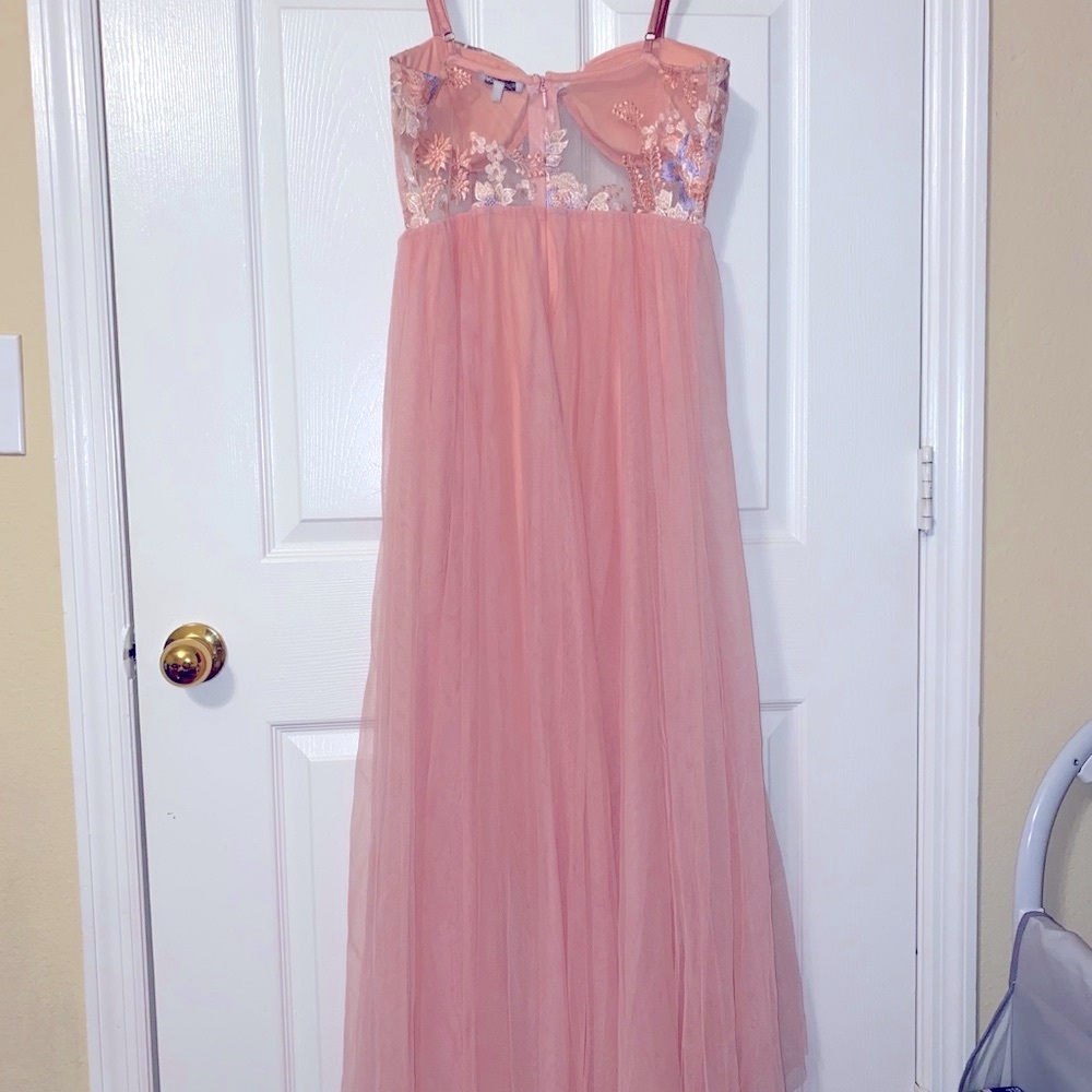 Sweeter in mesh maxi dress . WORN ONLY ONCE. - Picture 2 of 3